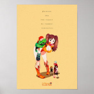 Beste Anime citeert over Familie en Vrienden Poster