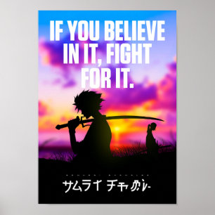 Beste Anime citeert over het Vertrouwen in jezelf Poster