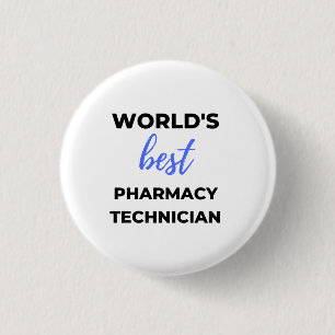 Beste apotheker 2 ter wereld ronde button 3,2 cm