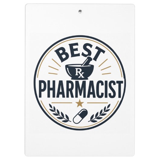 Beste apotheker klembord (Achterkant)