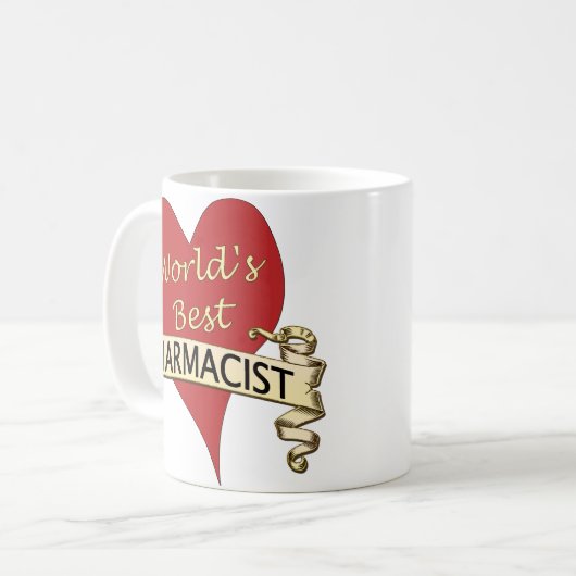 Beste apotheker ter wereld koffiemok (Voorkant links)