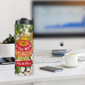 Beste Apple Teachers Waarderingsgeschenk Thermosbeker