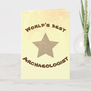 Beste Archeoloog ter Wereld Gouden Ster Kaart