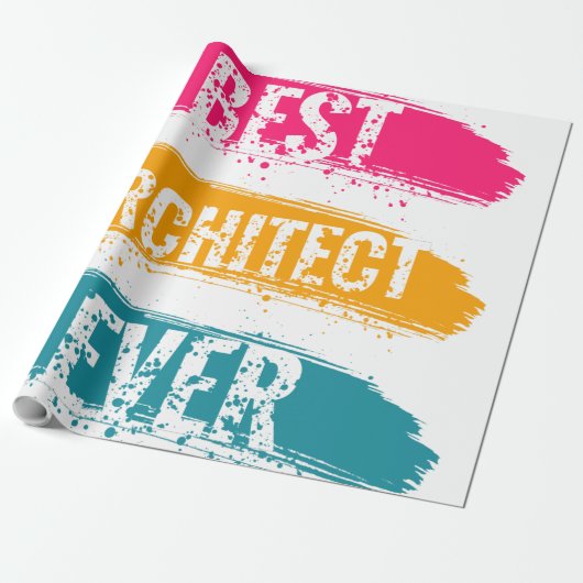 Beste architect ooit cadeaupapier (Uitgerold)