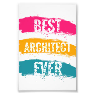 Beste architect ooit foto afdruk