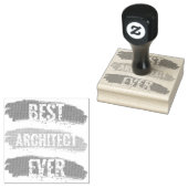 Beste architect ooit 	rubberstempel (Gestempeld)