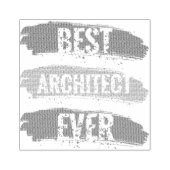 Beste architect ooit 	rubberstempel (Afrduk)