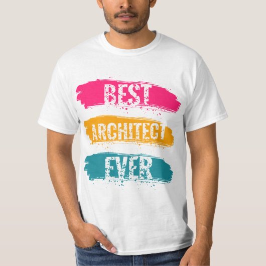 Beste architect ooit t-shirt (Voorkant)