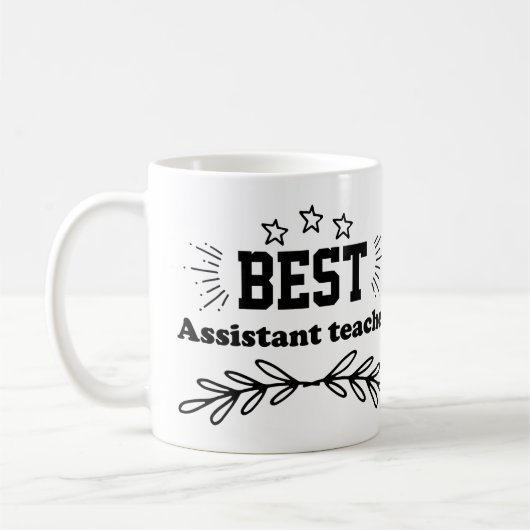Beste assistent-leraar koffiemok (Links)