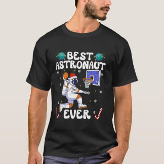 Beste astronaut ooit kerst basketbal vakantie C T-shirt