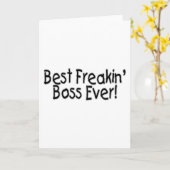 Beste Baas Aller Tijden Kaart (Gele Bloem)