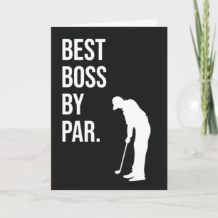 Beste Baas Door Par Grappige Golfkaarten Voor Werk Kaart