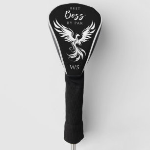 Beste Baas door Par Rising Phoenix Monogram Initia Golfheadcover