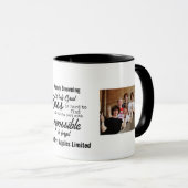 Beste baas met team foto Mok (Voorkant rechts)