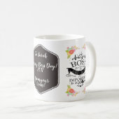 beste baas mok, aangepaste mok, geweldige baas koffiemok (Voorkant rechts)