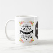 beste baas mok, aangepaste mok, geweldige baas koffiemok (Links)