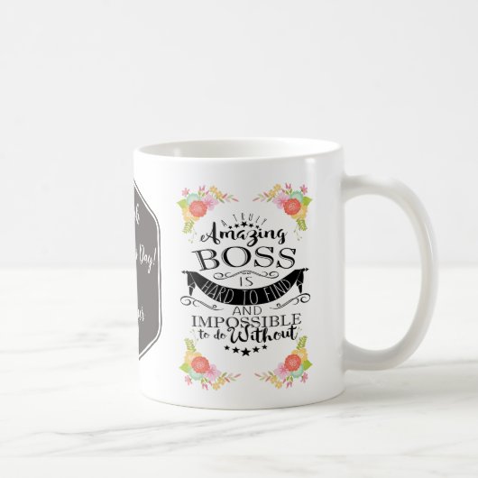 beste baas mok, aangepaste mok, geweldige baas koffiemok (Rechts)