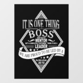 Beste baas ooit badge raamsticker (Vel)