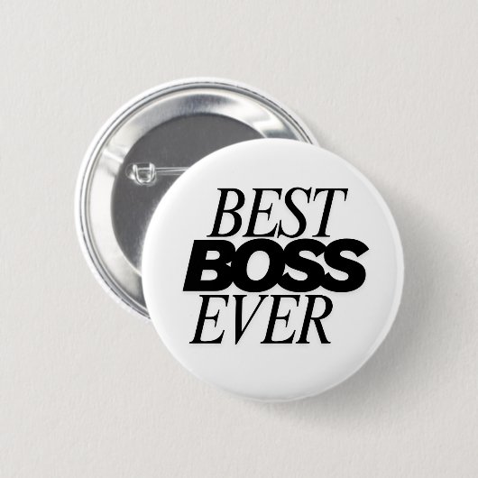Beste baas ooit Button badge | Leuke werknemer app (Voorkant /achterkant)