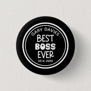 Beste Baas Ooit Knop Ronde Button 3,2 Cm