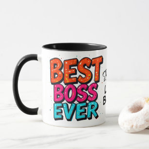 Beste baas ooit Lady Boss Graffiti Mok