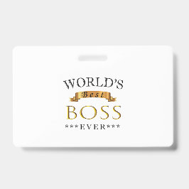 Beste baas ooit ter wereld badge