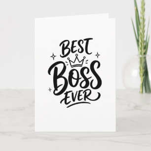 Beste Baas Ooit Waardering Kaart