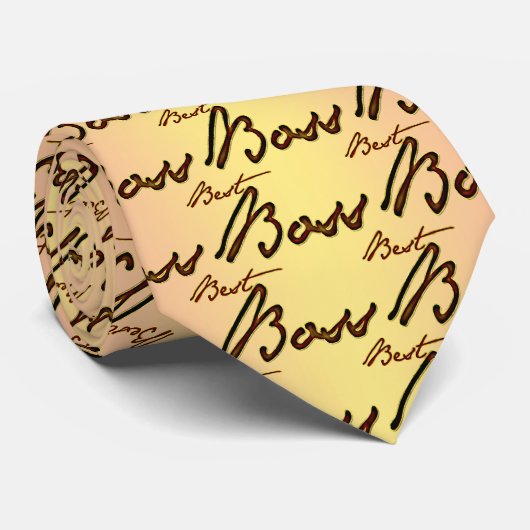 Beste baas stropdas (Opgerold)