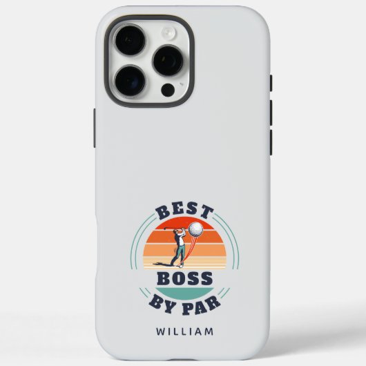 Beste baas van Par Retro Golf Lover Employer Case-Mate iPhone Case (Achterkant)