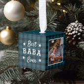 Beste Baba Ever | Holiday Pset Foto Kubus Ornament