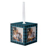 Beste Baba Ever | Holiday Pset Foto Kubus Ornament (Achter hoekig)