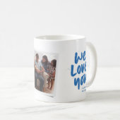 Beste Baba Ooit moderne fotowblue Vaderdag Koffiemok (Voorkant rechts)