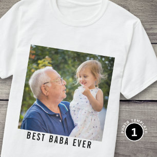 Beste Baba Ooit Opa En Kleinkind Foto T-shirt