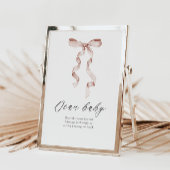 Beste Baby Advies Baby shower Tafelbord met boog Poster