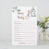 Beste Baby Winter Baby shower spel (Staand voorkant)