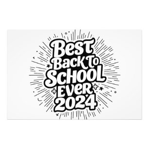 Beste Back to School ooit 2024 ontwerp Foto Afdruk