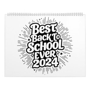 Beste Back to School ooit 2024 ontwerp Kalender