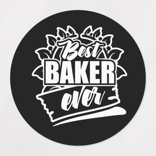 Beste Baker Ever Labels (Design 1)