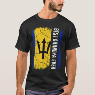 Beste Barbadiaanse opa ooit Barbados Vlag Vader T-shirt