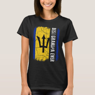 Beste Barbadiaanse opa ooit Barbados Vlag Vader T-shirt