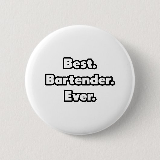 Beste. Barman. Ooit. Ronde Button 5,7 Cm (Voorkant)