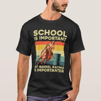 Beste Barrel Racing Art voor Mannen Vrouwen Kinder T-shirt