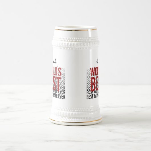 Beste Bartender - Aangepaste naam ter wereld Bierpul (Center)