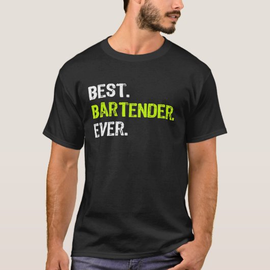 Beste BARTENDER Ever Grappig Gift Premium T-shirt (Voorkant)