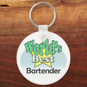 Beste Bartender ter wereld Sleutelhanger (Voorkant)