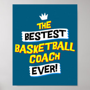 Beste Basketbal Coaching Baan Beroep Poster