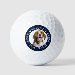 Beste Beagle Dog Dad van Far Pet Foto Custom Golfballen
