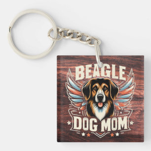 Beste Beagle Dog Moeder Ooit - Beagle Hondenliefhe Sleutelhanger