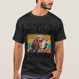 Beste Beagle Mom Ooit Hond Zonnebril Moederdag T-shirt