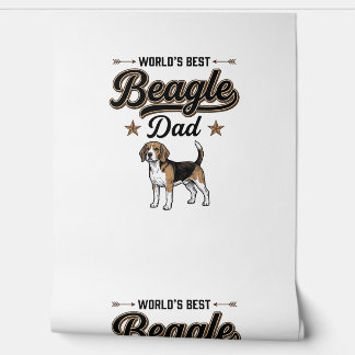 Beste Beagle Papa ter Wereld Vintage Hond Behang